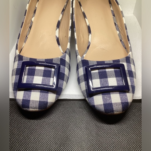 COWN & IVY BLUE PLAID SHOES - Picture 4 of 15